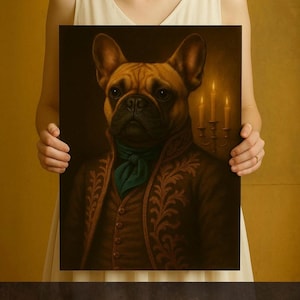 Custom Pet Portrait Painting Canvas, Renaissance Pet Portrait from Photo, Royal Pet Painting Digital Art, Portrait Art Design,Pet Lover Gift