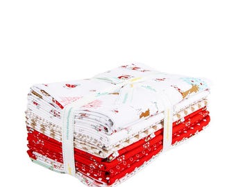 Whimsical Woodland Bundle White, 10 Pcs. by Tasha Noel for Riley Blake Designs - 100% Cotton - Pre-Cut
