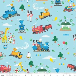 Little Engine That Could Fabric: Riley Blake Quilting Cotton