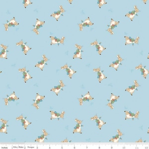 Riley Blake - The Tale of Peter Rabbit Toss in BLUE -  BEATRIX POTTER™. Frederick Warne & Co. 100% Cotton Quilting Fabric