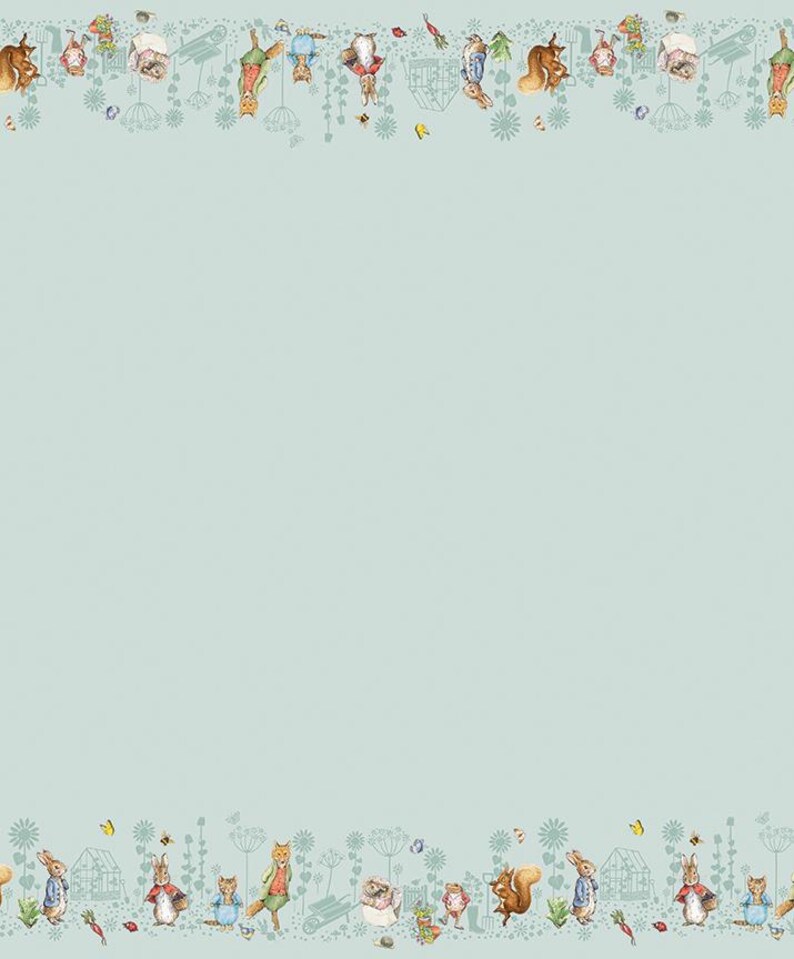 Peter Rabbit™ and Friends Border Print in Blue by Riley Blake Designs ...