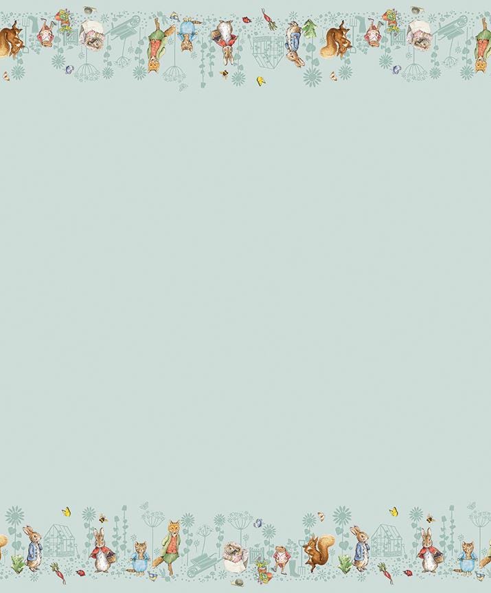 Peter Rabbit™ and Friends Border Print in Blue by Riley Blake Designs ...