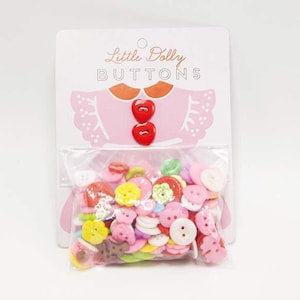 Riley Blake Little Dolly Dress Buttons by Elea Lutz for Penny Rose Fabrics