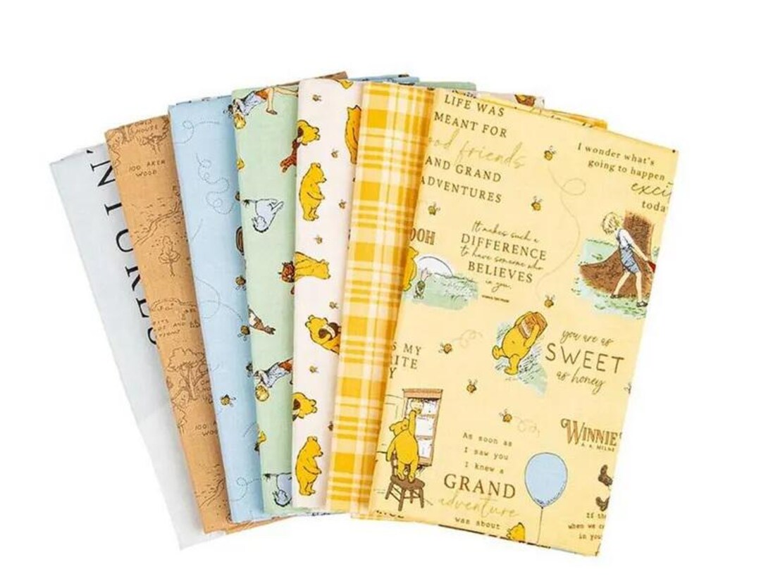 Winnie the Pooh 6 Pcs. in Sunshine by Echo Park Paper Co. for