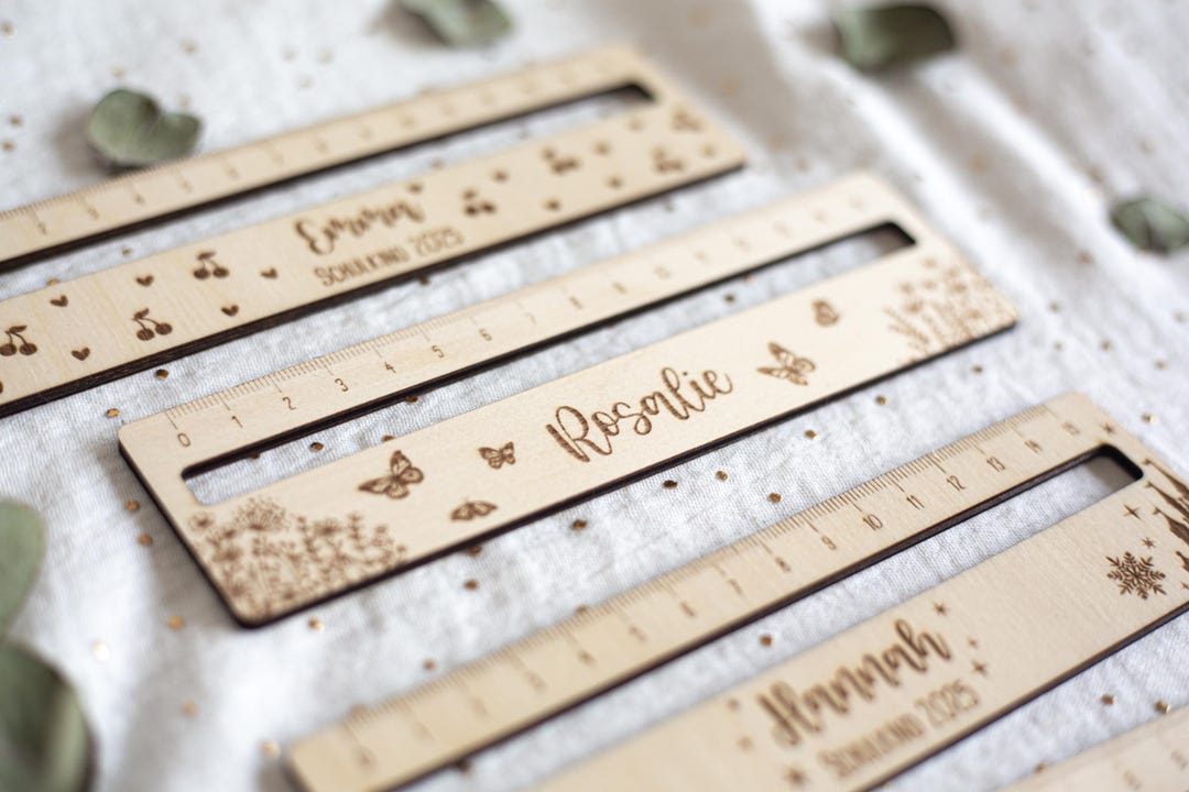 Reading Aid Personalized With Name, Ruler Flower Meadow, School ...