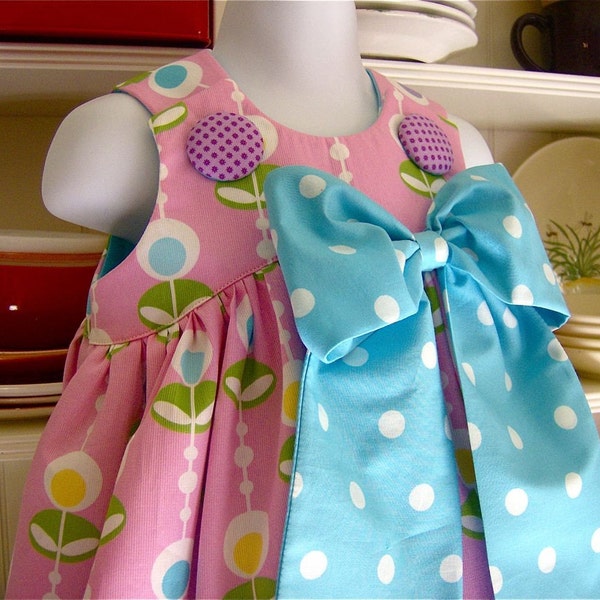 Girls Easter  Ice Cream Sundae Dress  Sizes Newborn to size 6 Available Size 3 and 4  Ready to ship