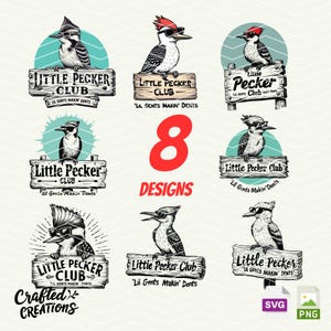 Lil Pecker Club Png Svg-bestanden, Little Pecker Club Svg, Lil Gents Making Dents, SVG PNG-bestanden voor Tees, kunst aan de muur, stickers, draagtassen enz