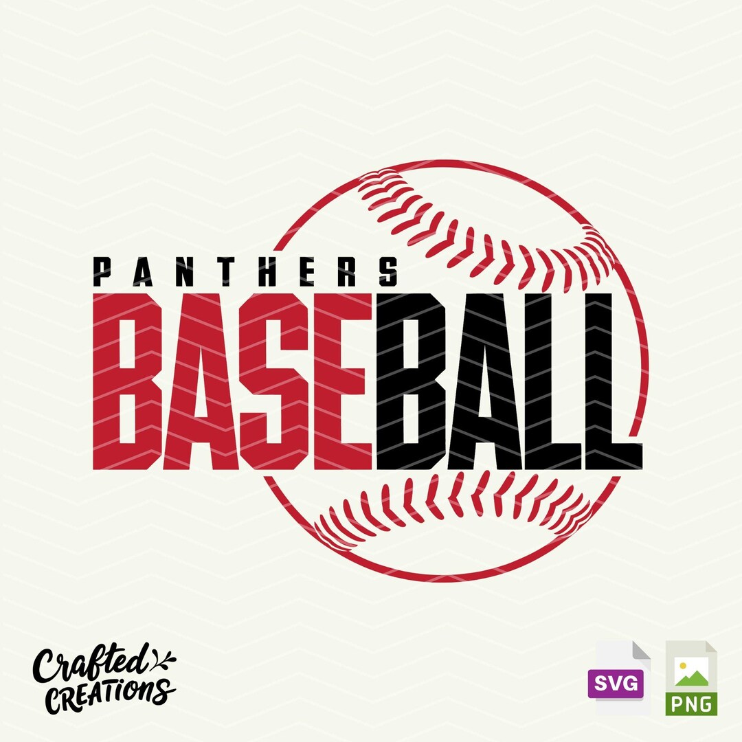 Panthers Baseball Mascot SVG PNG Logo Design (digital File) - Etsy