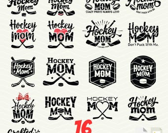 Paquete SVG de Mamá de Hockey: Diseños de camisetas para Mamás Orgullosas (Descarga digital)