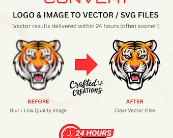 Image to Vector Conversion | Logo Tracing, SVG, AI, EPS