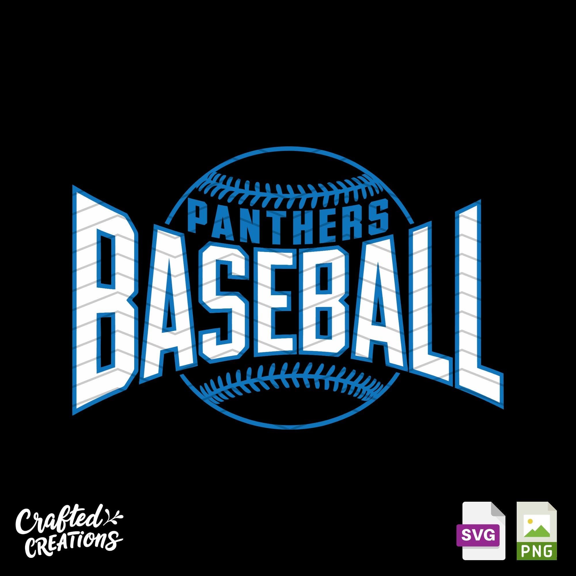 Panthers Baseball Mascot SVG PNG, School Spirit Graphic (digital ...