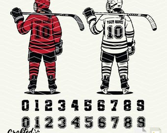 Personalisierte Hockey Mädchen SVG PNG, Eislaufen Clipart (digitaler Download)