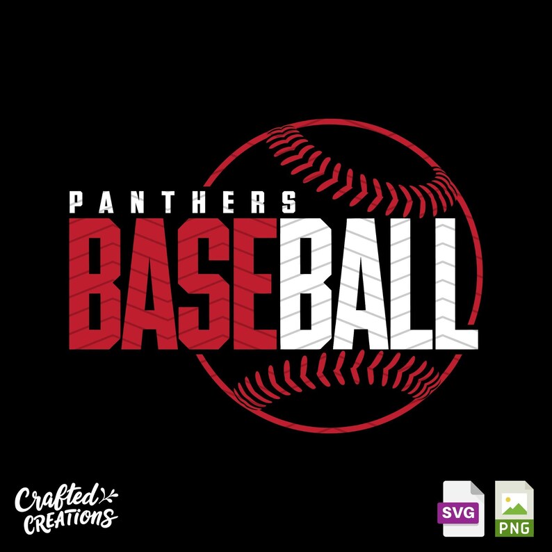 Panthers Baseball Mascot SVG PNG Logo Design (digital File) - Etsy
