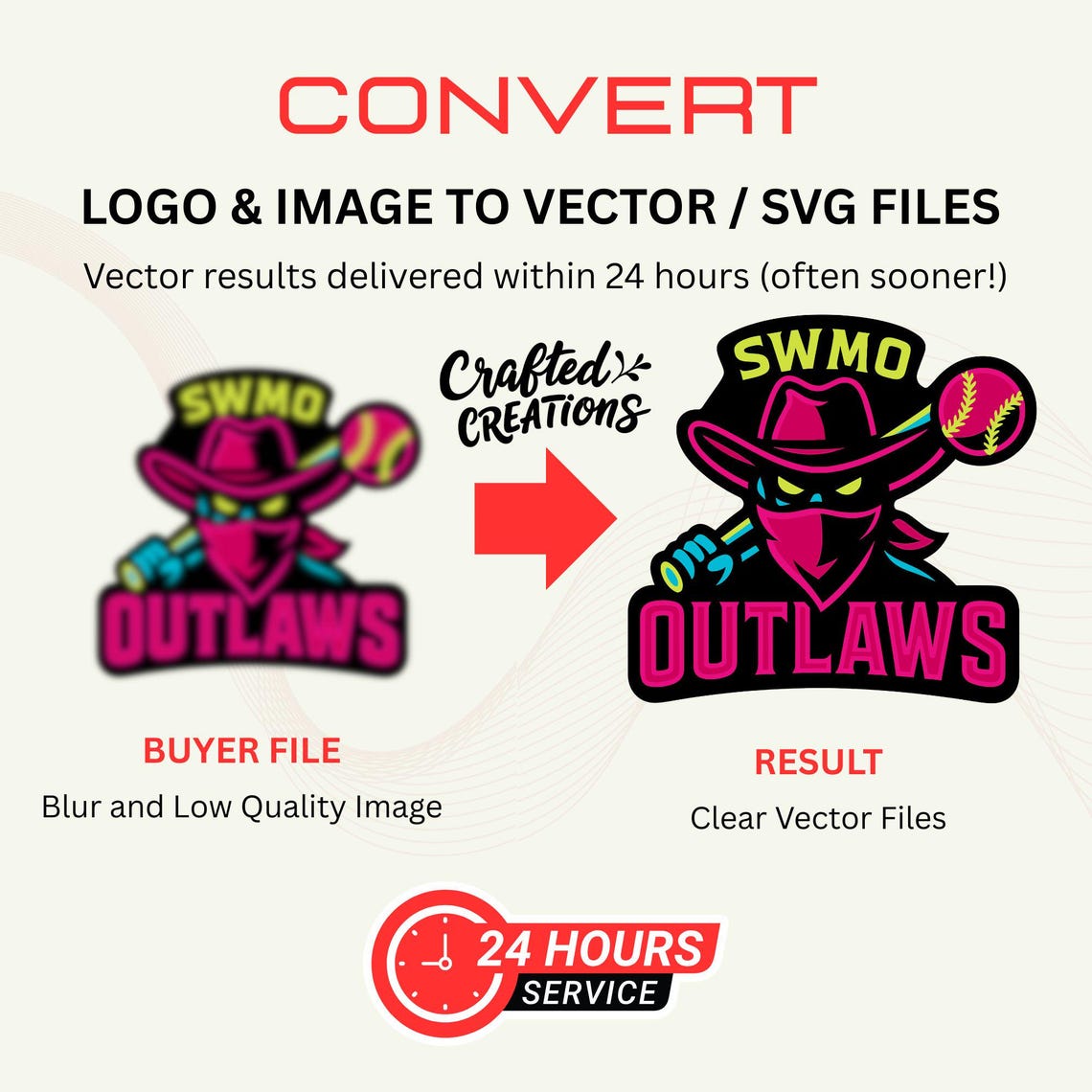 Image to Vector Conversion | Logo Tracing, SVG, AI, EPS - Etsy