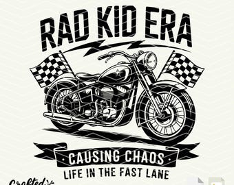 Rad Kid Era PNG SVG: Trendy Toddler Shirt Design (Digital Download)