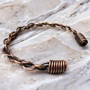 Solid Copper Handcrafted Cuff Bracelet