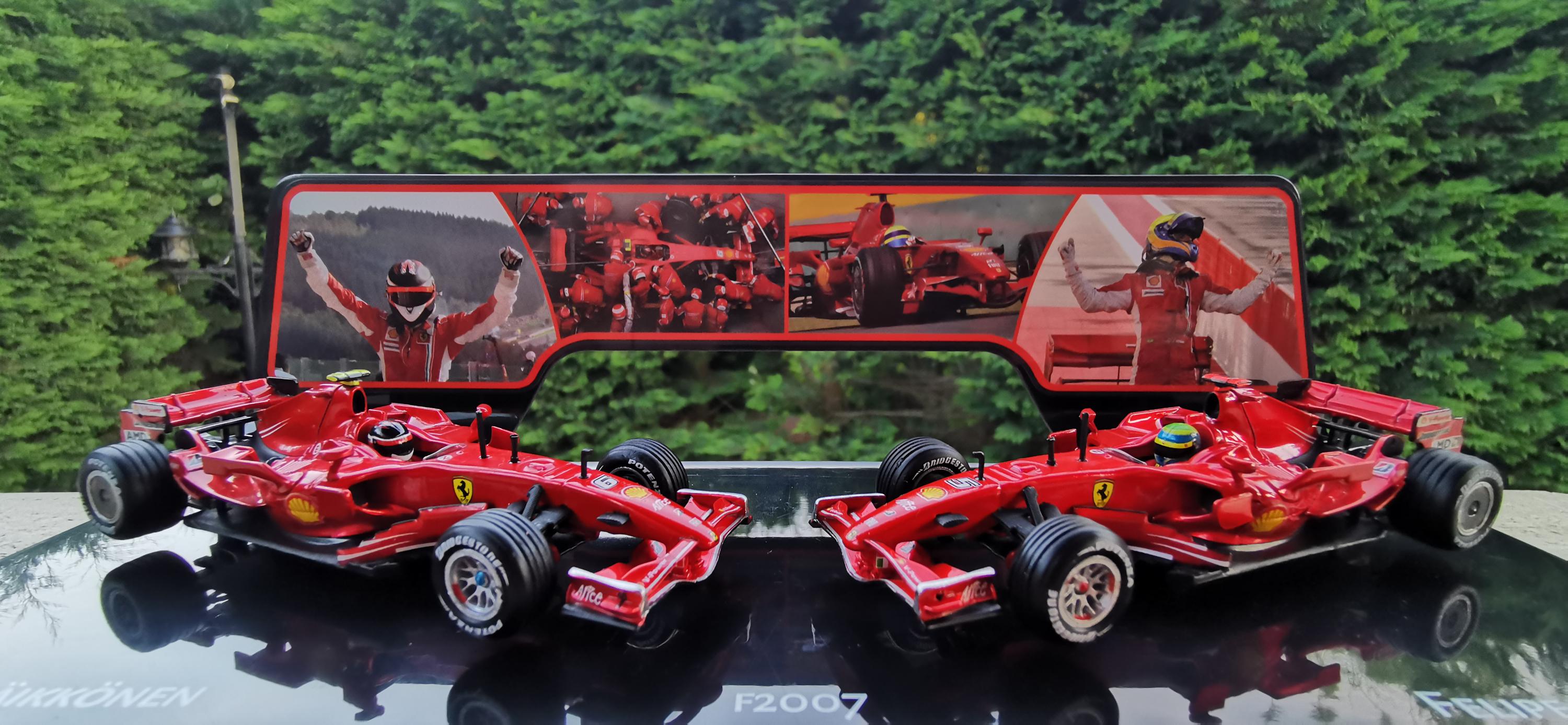 Ferrari F2007 Winner F1 Constructor Championship Set of Two Cars