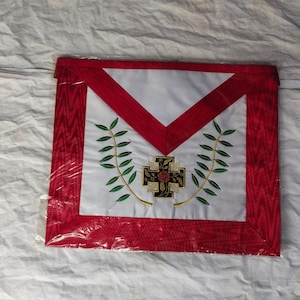 Regalia Lodge Masonic Scottish Rite SAAR - 18th degree - Knight Rose-Delacroix - Delacroix potency (Lambskin)