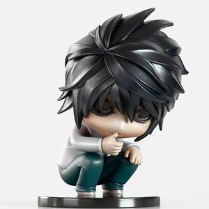 L Chibi Death Note Fan Art 3D Modell STL-Datei