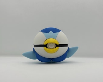 PiplupBall Pokéball Clicker | 3D Printed Piplup Sinnoh Starter | Handmade in Switzerland