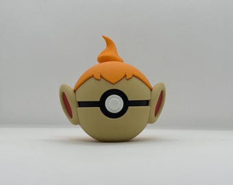 ChimcharBall Pokéball Clicker | 3D Printed Chimchar Sinnoh Starter | Handmade in Switzerland