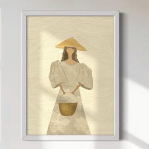 Filipina feminist Art Beauty, Philippines Modern Art Poster, Home Wall Art Decor, Asian Feminist Art, Printable Digital Art, Boho Wall Art