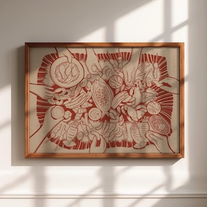 Filipijns Kamayan-feest, Filippijnse Boodle Fight, Kamayan Art Print, Filippijnse food Art, Filipijnse keukenkunst aan de muur, Filipijns cadeau voor familie en vriend