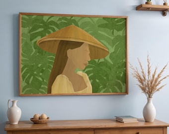 Filipijnse posterkunst Filipina FarmerArt, Pinay digitale download, afdrukbare wanddecoratie, Filipina inheemse kunst, m, Home & Living Room Art,