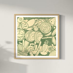 Filipino kamayan Feast, Pinoy Boodle fight Art, Filipino Home Art Printables, Salo Salo Pamilya Art Decor, Filipino Kitchen, Filipino Food