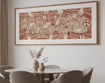 Filipino kamayan Feast, Pinoy Boodle fight Art, Home & Kitchen Art Printables, Salo Salo Pamilya Art Decor, Filipino Unique Family Gift