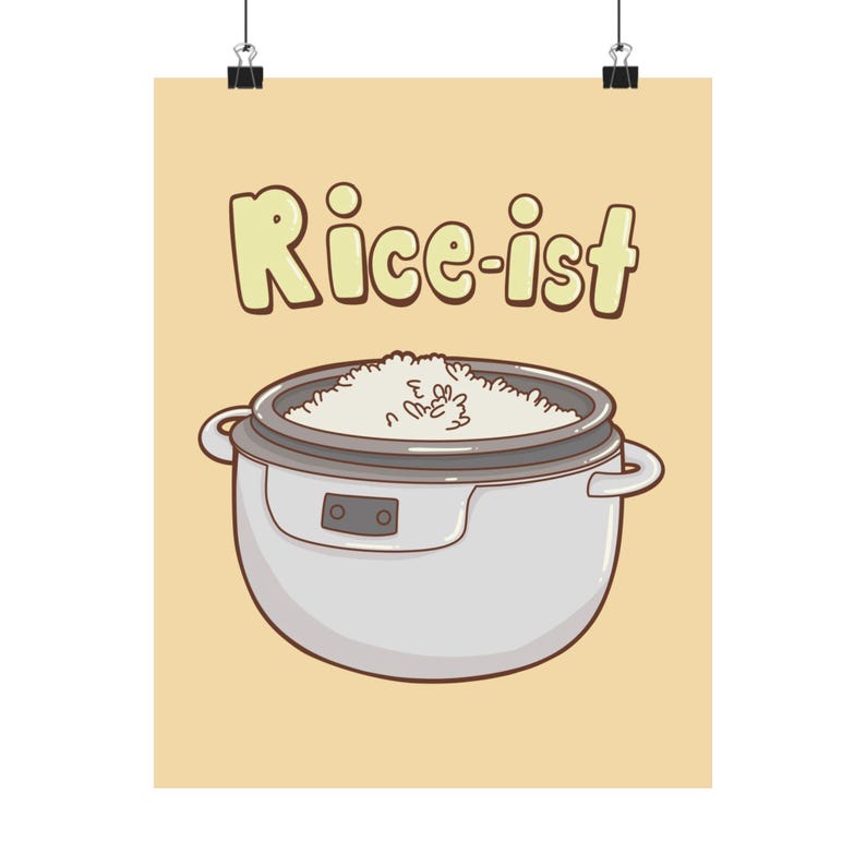 Satin Posters, Rice Meme Wall Art Prints, Asian Print, I Love Rice ...