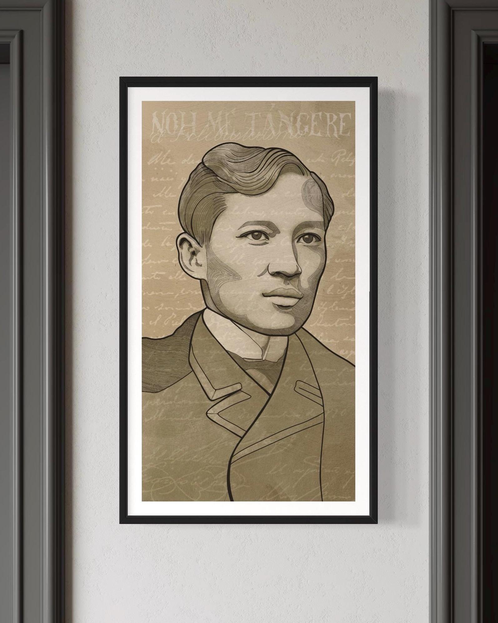 Jose Rizal Philippine National Hero, Filipino Digital Art Illustration ...