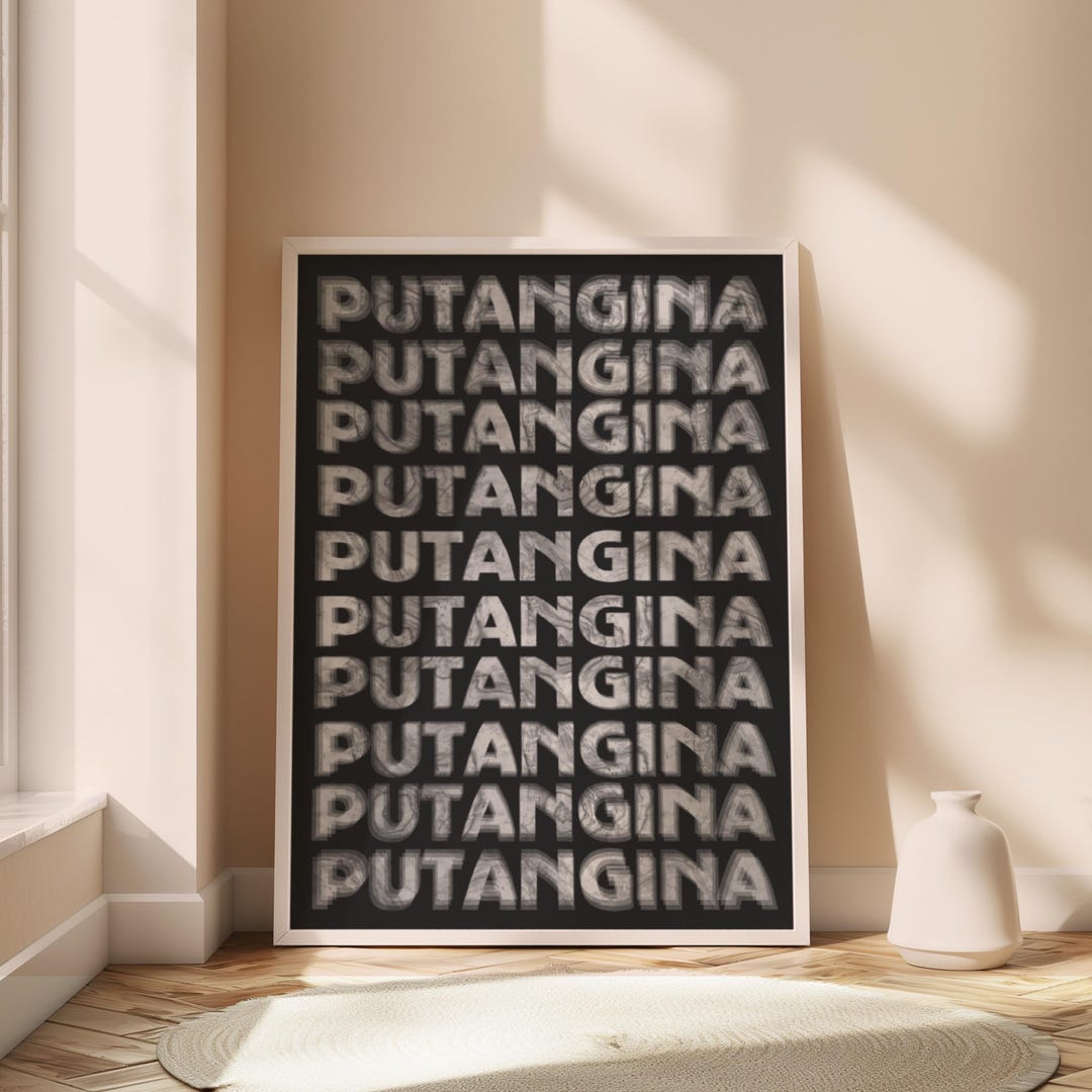Putang Ina Wall Art, Tagalog Printable Poster, Philippine Language Wall