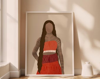Filipijnse poster moderne Filipijnse kunst, Pinay digitale download, afdrukbare wanddecoratie, Filipijnse inheemse kunst, Filipijnse huis- en woonkamerkunst