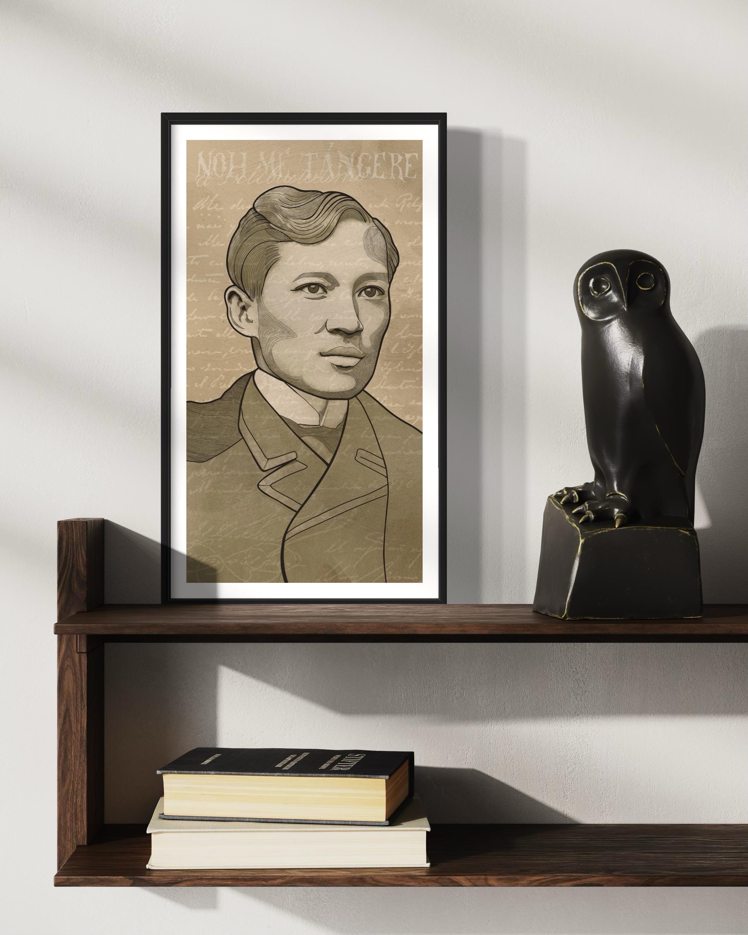 Jose Rizal Philippine National Hero, Filipino Digital Art Illustration ...