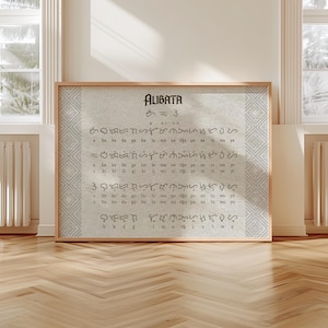 Filipino Baybayin Art, Philippines Poster, Pinoy Digital Donwload, Filipino Wall Art, Baybayin Script, Filipino Decor, Alpabeto Pilipino