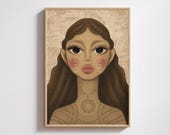 Filipina Tattoo Art Print: Philippines Feminist Home Decor Philippines poster tribal tattoo art