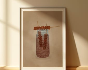 Filipino Streetfood Poster, Digital Art Printables ,Home & Kitchen Decor, Philippine Poster, Filipino Home Wall Art Decor, Filipino Food Art