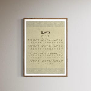 Filipino Baybayin Art, Philippines Poster, Pinoy Digital Donwload, Filipino Wall Art, Baybayin Script, Filipino Decor, Alpabeto Pilipino