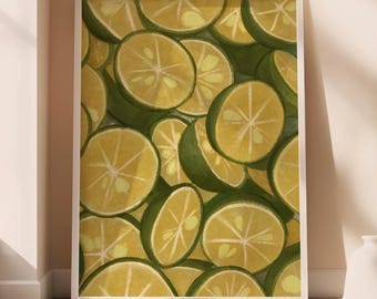 Affiche des Philippines, oeuvre d'art Calamansi, affiche imprimable philippine pour la cuisine et la salle à manger, décoration murale cuisine philippine, art culinaire Pinoy, numérique