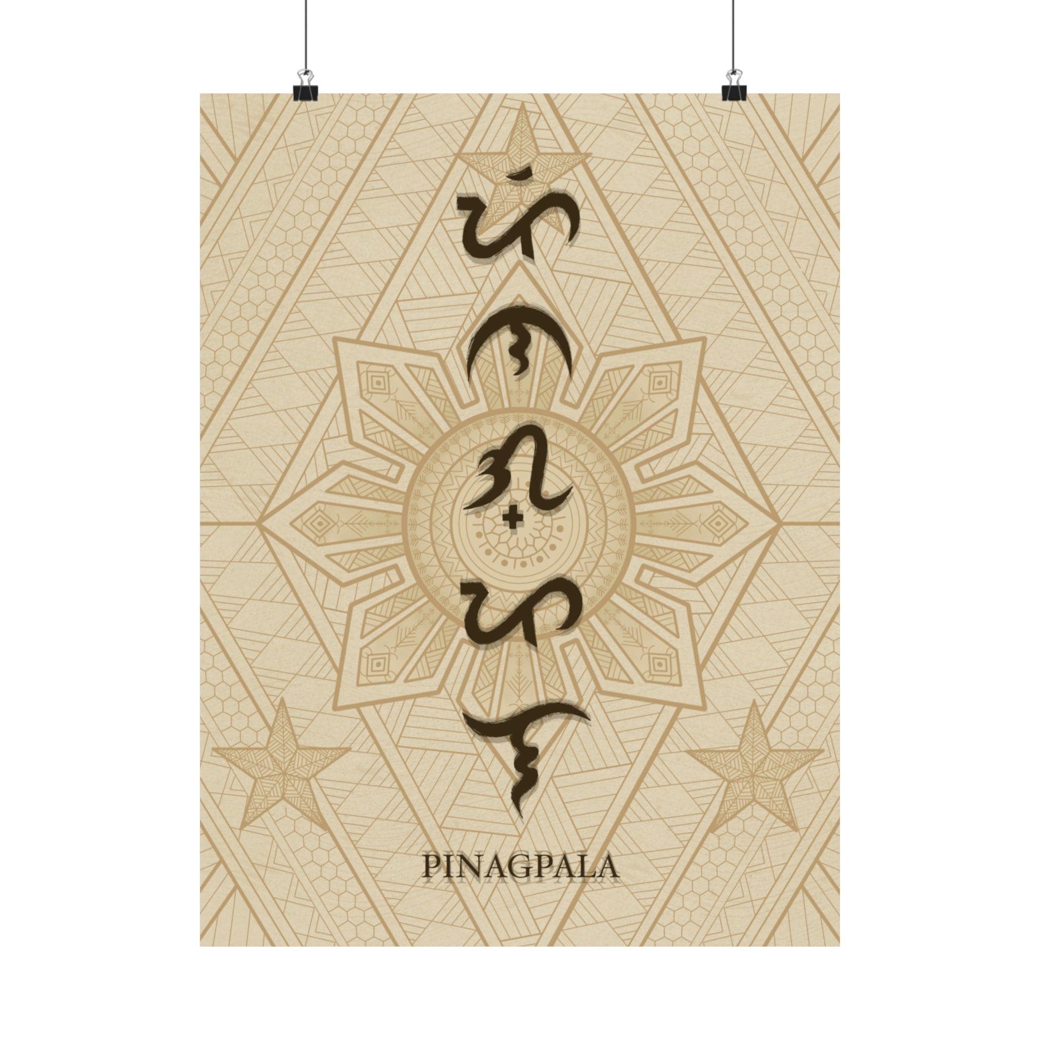 Pinagpala Baybayin Poster Satin Poster | Filipino Alibata Tagalog ...