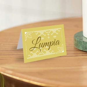 Editable Filipino Food Label , Filipino Party Label, Filipino Buffet Label , Filipino Food Label Filipino Printables Filipino Kamayan Party