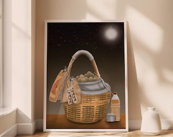 Philippines Poster Balut Filipino Street Food Vendor, Filipino Home Art Decor, Philippine Art, Kitchen Wall Art, Filipino Wall Decor, Gift
