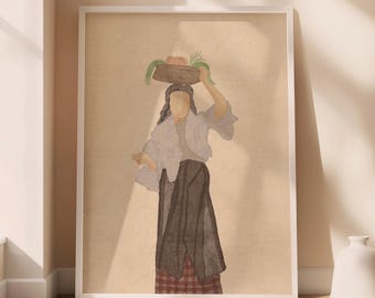 Filipina, Filipino Heritage Wall Art, Philippines Poster, Pinoy Home Living Room Wall Decor, Digital Printable Art Culture Print, Filipino