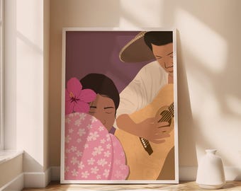 Harana Filipino Serenade, Filipino Home Art Decor, Filipino Culture Wall Art Decor, Philippines Culture Art, Filipino Love Couples Art