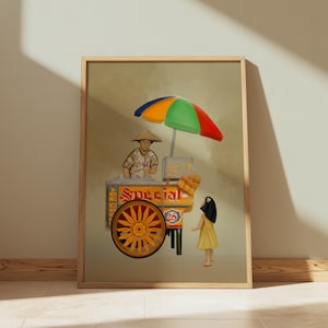 Brudny Lody Sorbety Koszyk Plakat Filipiny Wydrukuj Sztuka Ścienna Dekoracja Pinoy Dom Salon Kuchnia Sztuka Ilustracja Cyfrowe Pobieranie