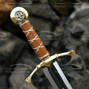 Reich verziertes Templar Schwert Tempelritter Kreuzritter 12 Jahrhundert Geschenk für Mann Jahrestag, Langschwert