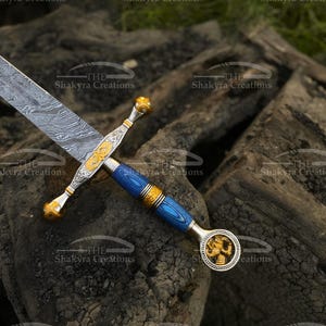 Saint George Dragon Slayer Sword, Medieval sword, viking sword, Historical sword, best gift for him, Christmas gift, Anniversary gift,