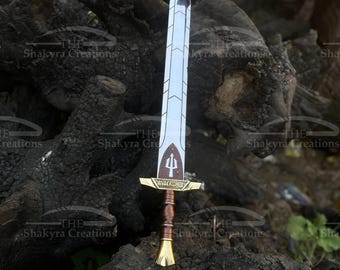 Percy Jackson Riptide Sword - Anaklusmos Carbon Steel Replica | Perfect for Ultimate Cosplay & Holiday Gifts Heroic Adventure Rick Riordan