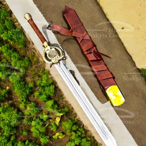 48 inches Long 1:1 size Dawnbreaker Replica Sword – Skyrim Cosplay Prop | Handmade Fantasy Collectible | Gift for Him | Home Decor gift